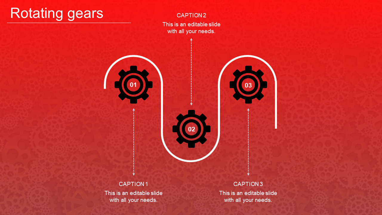 Rotating Gears in PowerPoint Template and Google Slides